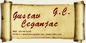 Gustav Čeganjac vizit kartica